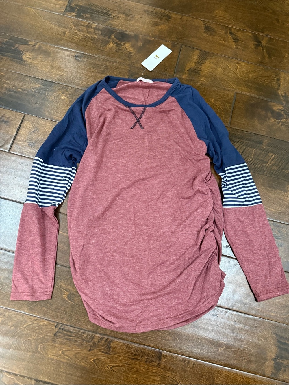New! Maternity Long-Sleeve Raglan Top
